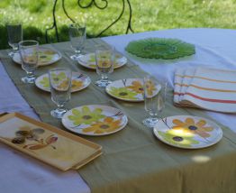 Assiettes à dessert en Gien