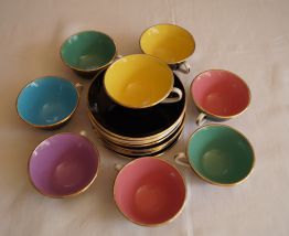 Tasses Sarreguemines Années 50