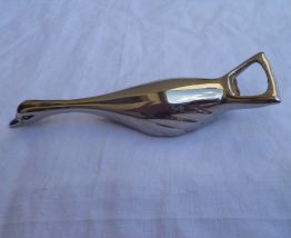 décapsuleur cygne , ancien ,plaqué argent