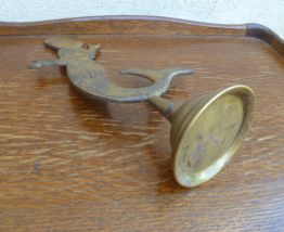 Ancien Coupe Papier Sirene en Laiton, vintage1940-1960