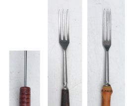 Lot de fourchettes à fondue et piques brochettes