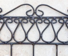 2 petites panières en fer forgé