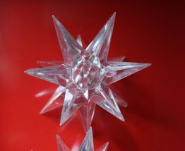 2 bougeoirs acrylique 50's