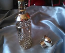 Etui pour vaporisateur L'heure bleue, de Guerlain 1982  