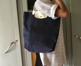 Sac LONGCHAMP pliage bleu jean