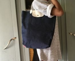 Sac LONGCHAMP pliage bleu jean