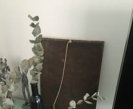 Miroir vintage doré 70's