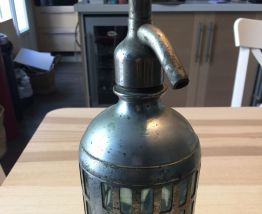 Bouteille Eau de seltz Grillageé Vintage
