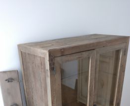 Bibliothèque en bois d ' orme NEUF et Vestiaire 