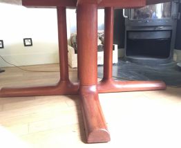 Table basse scandinave suédois teck massif