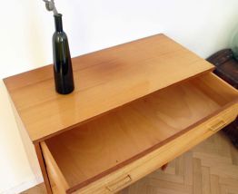 Commode vintage scandinave pieds compas 60's camel - Livraison OFFERTE