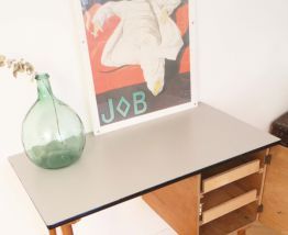 Bureau vintage scandinave pieds compas 70's