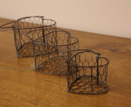 Ensemble de 3 paniers en forme de coeur