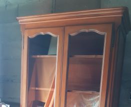 Bibliothèque en merisier massif