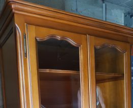 Bibliothèque en merisier massif