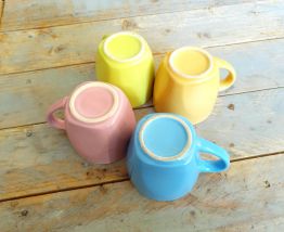 Tasses expresso quadricolore