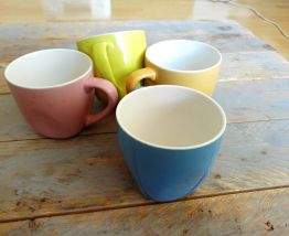 Tasses expresso quadricolore