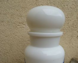 Pot d' apothicaire ,Bocal opaline , vintage