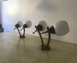 2 appliques murales  années 50