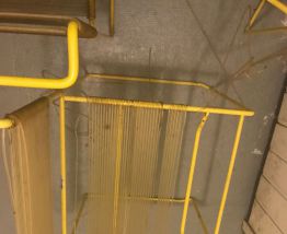 3 chaises Flyline "Spaghetti" années 70 