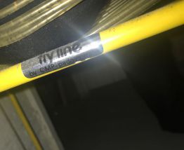 3 chaises Flyline "Spaghetti" années 70 