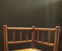 Chaise d'angle tressée 