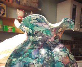 Vase en verre émaillé 