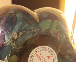 Vase en verre émaillé 