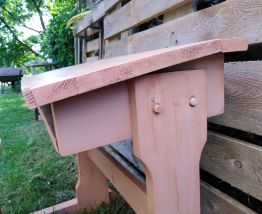 pupitre d'écolier patiné, rétro