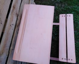 pupitre d'écolier patiné, rétro