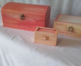 boites à bijoux en bois par 3