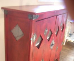 Buffet vaisselier style tibétain