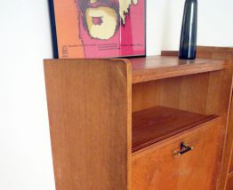 Secrétaire bureau vintage  scandinave 3 tiroirs 50's