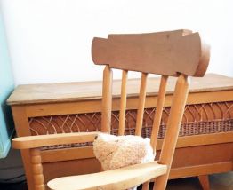 Rocking chair vintage enfant 70's
