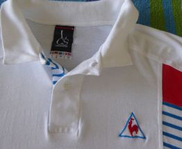 Polo blanc (M) neuf du COQ SPORTIF vintage 1990 (TBE)