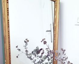 Grand Miroir vintage doré 70's