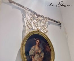 Macramé suspension de tableau