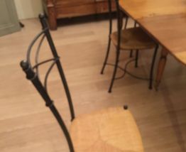 6 Chaises Fer Forgé