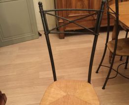 6 Chaises Fer Forgé
