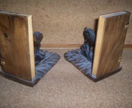 ancienne paire de serres-livres 