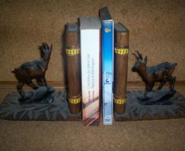 ancienne paire de serres-livres 