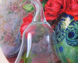 Poire Terrarium déco en verre recyclé