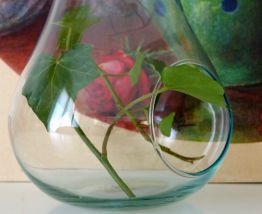 Poire Terrarium déco en verre recyclé