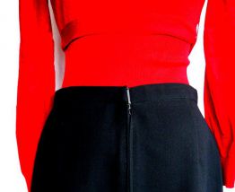 Jupe noire Elisabeth Hillert Paris, taille 40