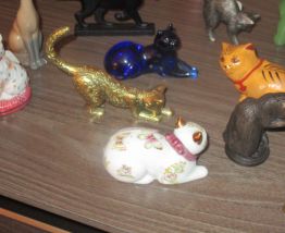Chats en céramique de Franklin Mint de 1986