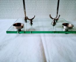 Support en verre et métal 