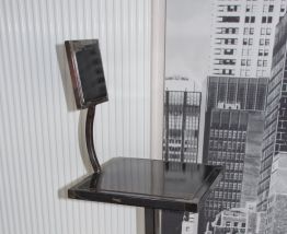 Table Haute Ferronnerie d'Art + 6 tabourets