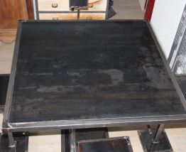 Table Haute Ferronnerie d'Art + 6 tabourets