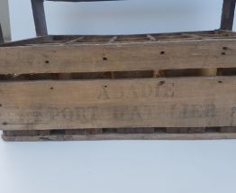 Casier à bouteilles vintage en bois