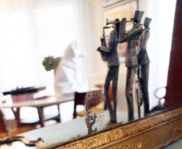 Grand Miroir VINTAGE Doré style Empire 